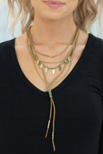 Load image into Gallery viewer, Why Can't I Suede Layered Necklace In Gold
